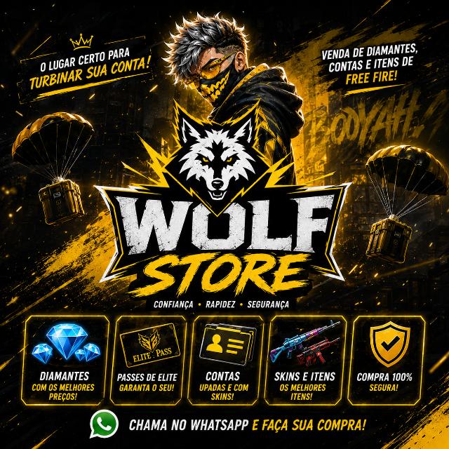 Grupo de WhatsApp: WOLF STORE FREE FIRE 🇧🇷🔥