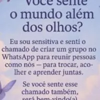 Grupo de WhatsApp: Espaço dos Sensitivos