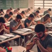 Concurseiros em oração