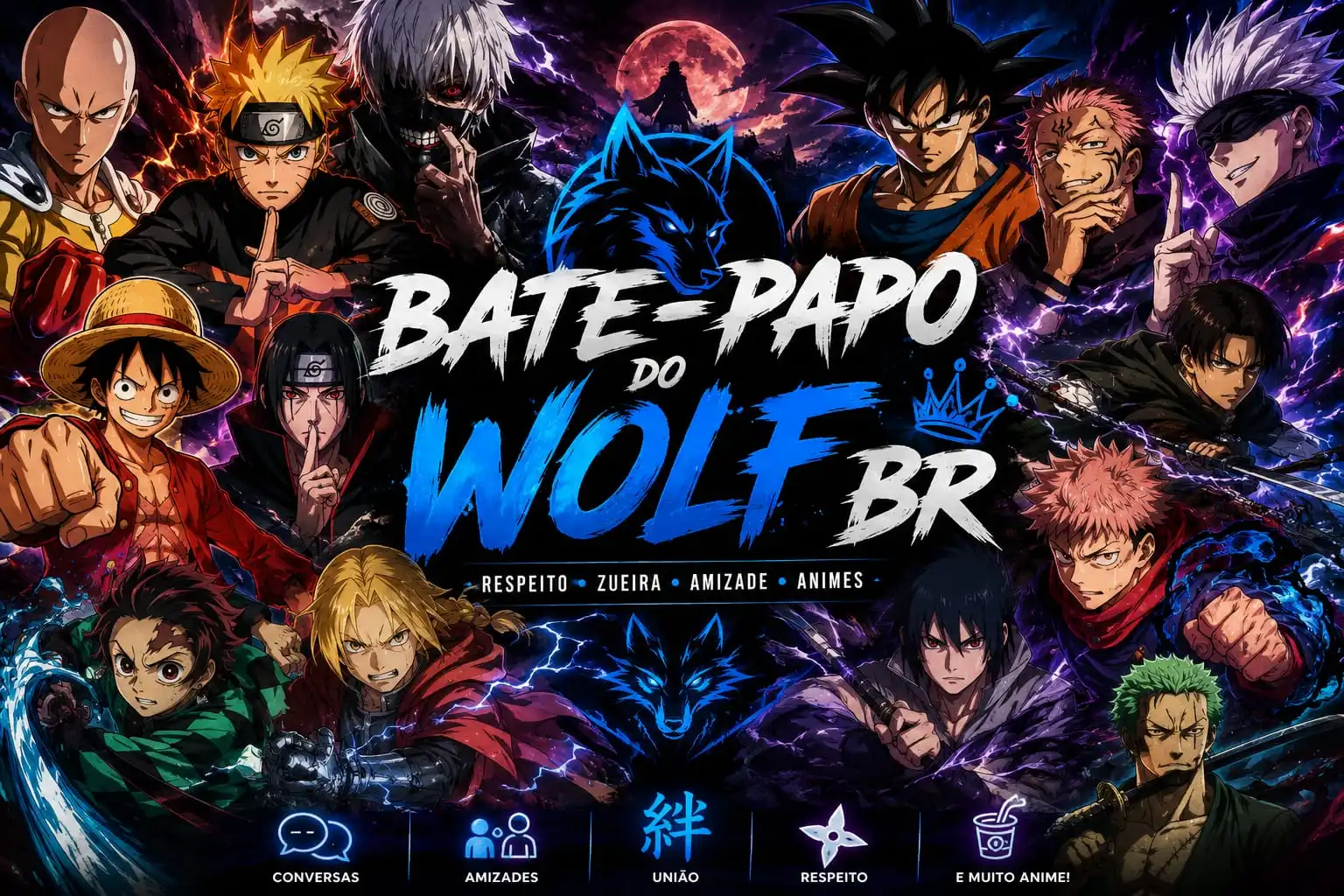 Grupo de WhatsApp: BATE PAPO DO WOLF 🇧🇷🔥