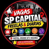 Canal de WhatsApp: 🔥 VAGAS SP CAPITAL | FREELAS & DIÁRIAS